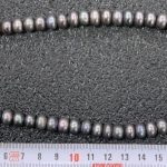 Perla Gris Rondel 10-11 mm