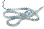 Aguamarina bola facetada 4 mm ( Alta calidad )