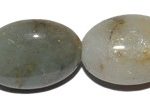 Aguamarina oval plano 8*10 mm.