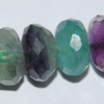 Fluorita rondel facetado 6*10 mm.