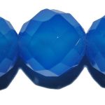 Ágata azul bola facetada 6 mm.