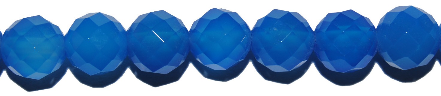 ps-352-352 Ágata azul bola facetada 8 mm. - Imagen 1