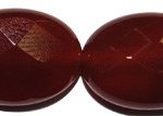 Ágata roja disco facetado 14 mm.