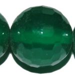 Ágata verde bola facetada 12 mm.