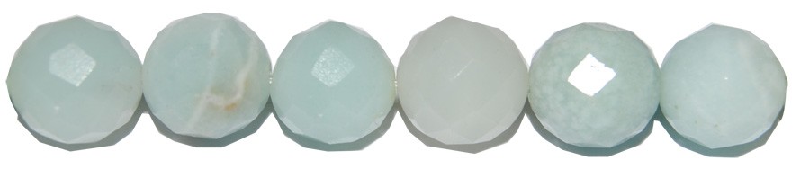 ps-487-487 Amazonita bola facetada 8 mm. - Imagen 1