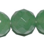 Avent. verde bola facetada 10 mm.