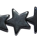 Hematite estrella plana 8 mm.