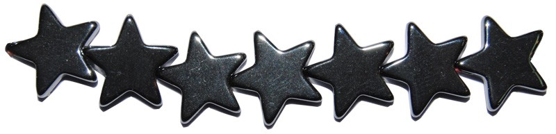ps-606-606 Hematite estrella plana 8 mm. - Imagen 1