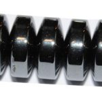 Hematite rondel 6 mm.
