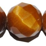 Ojo de tigre bola facetada 8 mm.