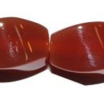 Ágata roja oval "S" 8*12 mm.