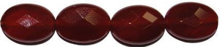 Ágata roja disco facetado 12 mm.