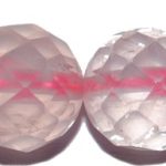 Cuarzo rosa bola facetada 12 mm.