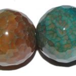 Ágata fuego azul bola facet. 10 mm.