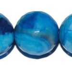 Ágata "Crazy" Azul bola facetada 20 mm