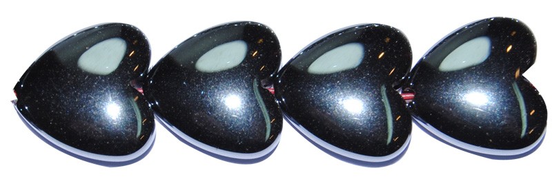 ps-95-95 Hematite corazón grueso 12 mm. - Imagen 1