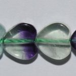 Fluorita corazón 6 mm.